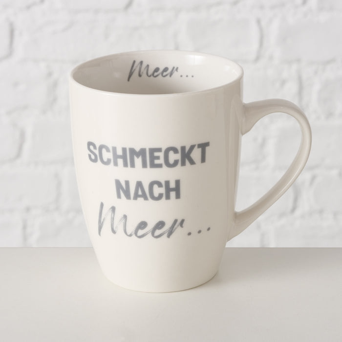 2´er Set Jumbo Kaffeebecher 350ml Keitum Meer Martitim XL Henkelbecher Kaffeetasse