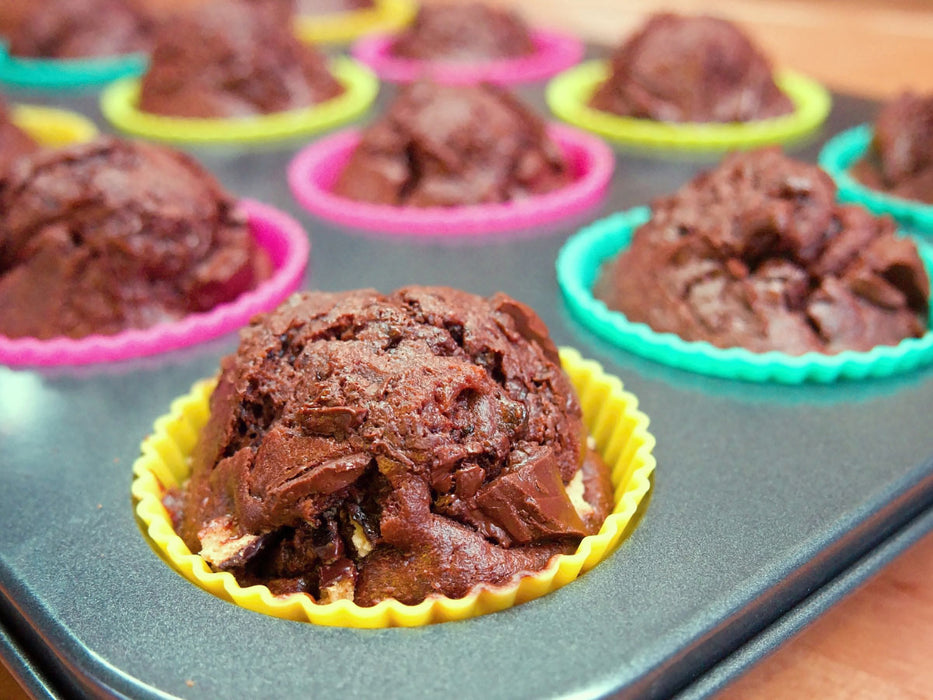 Silikon Muffinförmchen 8 Stück BPA Frei Muffins Cupcake Brownie Backform