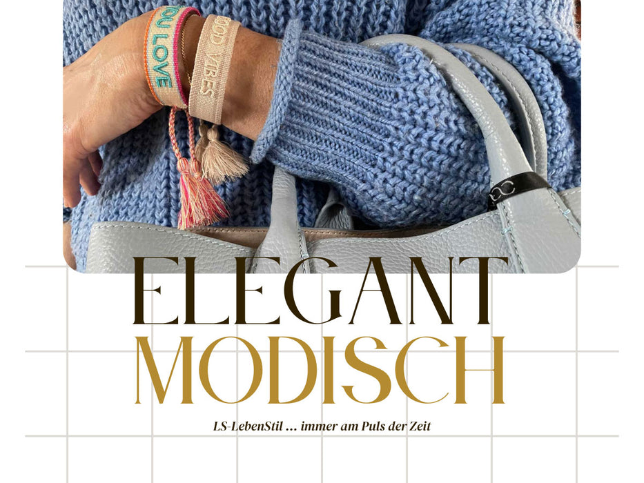 Canvas Statement Armband Amore ❤️ Blau Grün besticktes Webarmband