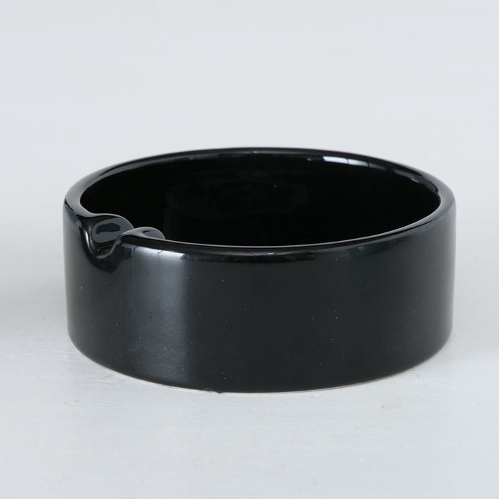 Aschenbecher Sylt Schwarz Möve 10cm Maritim Keramik Ashtray