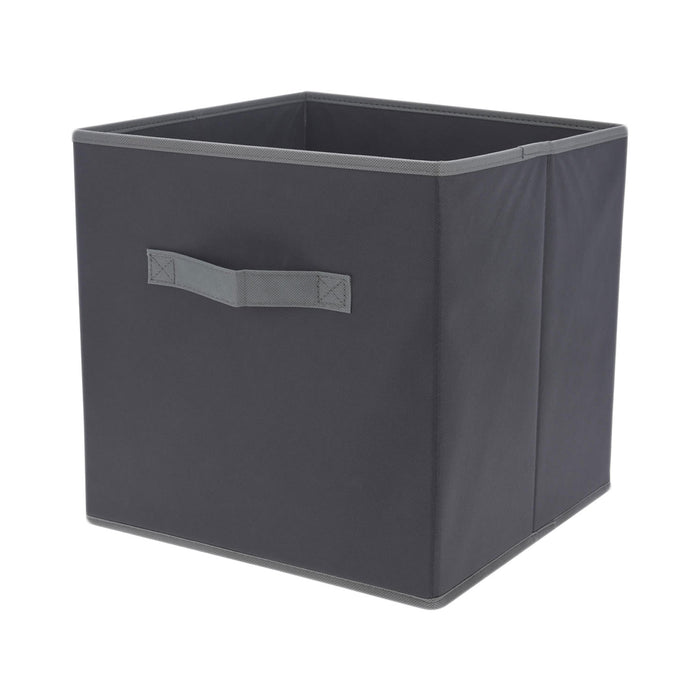 Aufbewahrungsbox Faltbox 30x30x30cm Grau Schublade Einsatz für Ikea Kallax