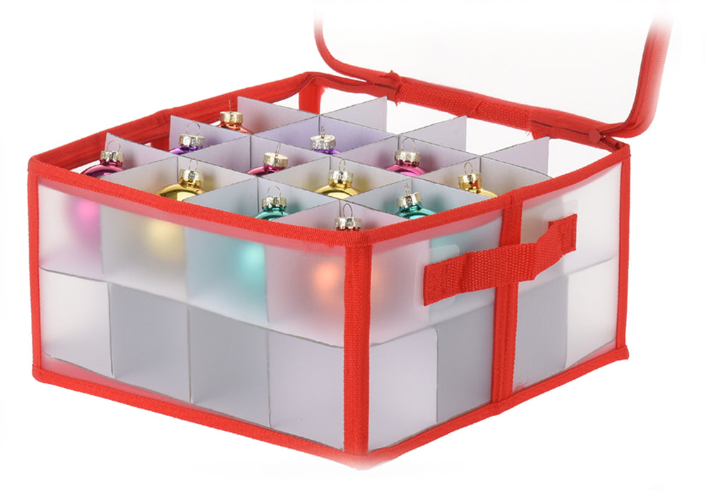 Aufbewahrungsbox Organizer für 32 Weihnachtskugeln Christbaum-Kugeln