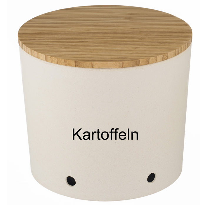 Natur-Design Kartoffeltopf 23x20cm Made in Germany Creme Weiß