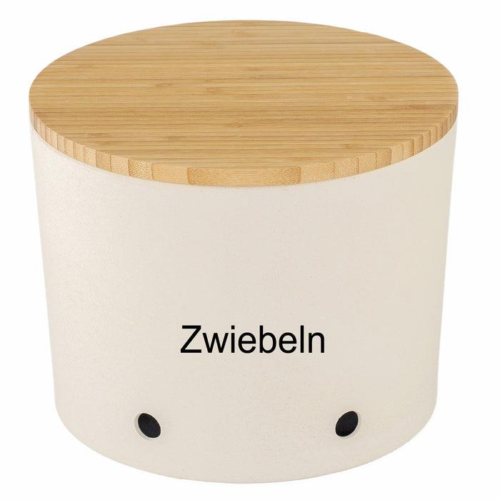 Natur-Design Zwiebeltopf 20x16cm Made in Germany Creme Weiß