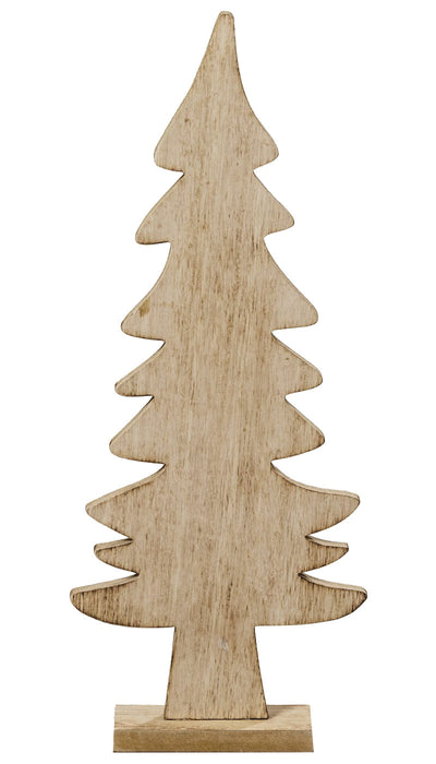 XL Deko Holz Weihnachtsbaum 40cm Braun Tannenbaum Dekoration Holzbaum Baum X-mas