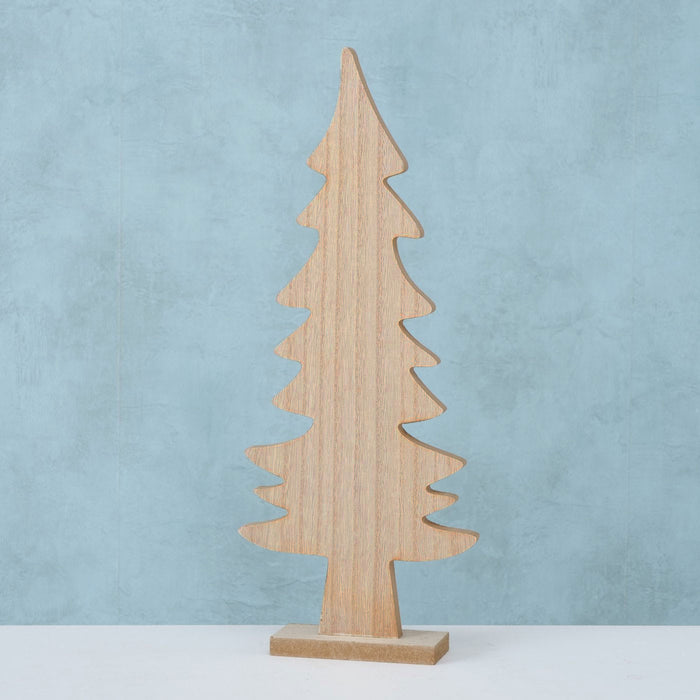 XL Deko Holz Weihnachtsbaum 30cm Braun Tannenbaum Dekoration Holzbaum Baum X-mas