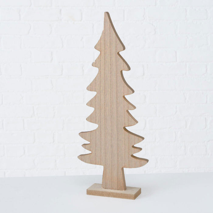 XL Deko Holz Weihnachtsbaum 40cm Braun Tannenbaum Dekoration Holzbaum Baum X-mas