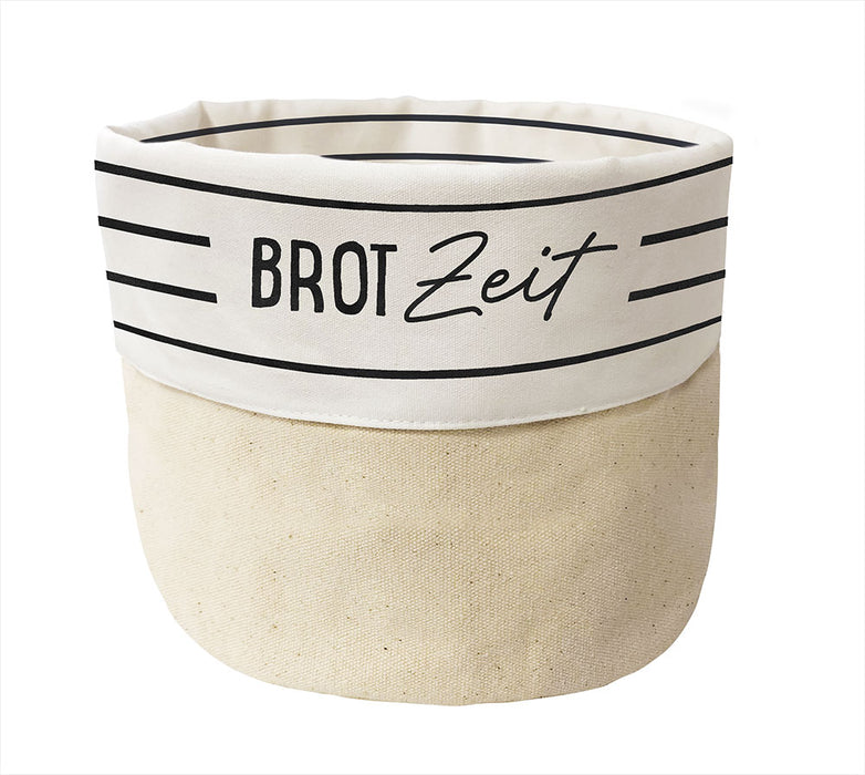 Design Stoffkörbchen Brotzeit 100% Baumwolle Brotkorb Brotkörbchen Brötchenkorb