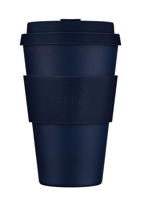 Ecoffee Cup 400ml Dark Energy Blau PLA Coffee to Go Becher Wiederverwendbar