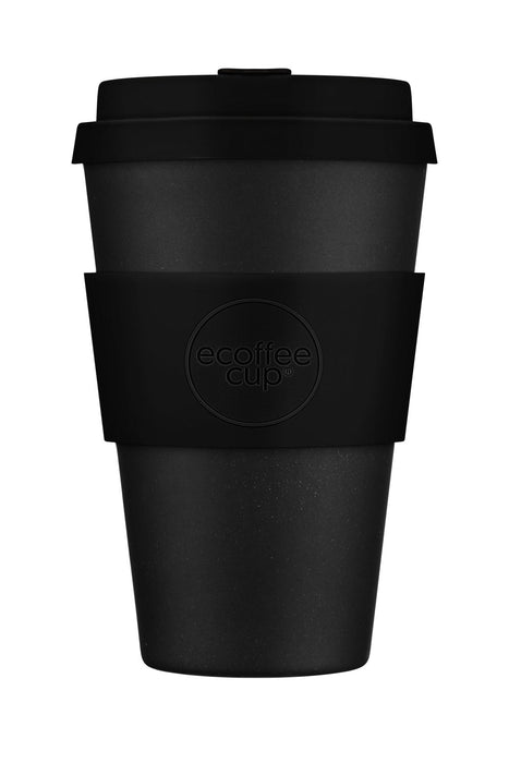 Ecoffee Cup 400ml Kerr Napier Schwarz PLA Coffee to Go Becher Wiederverwendbar