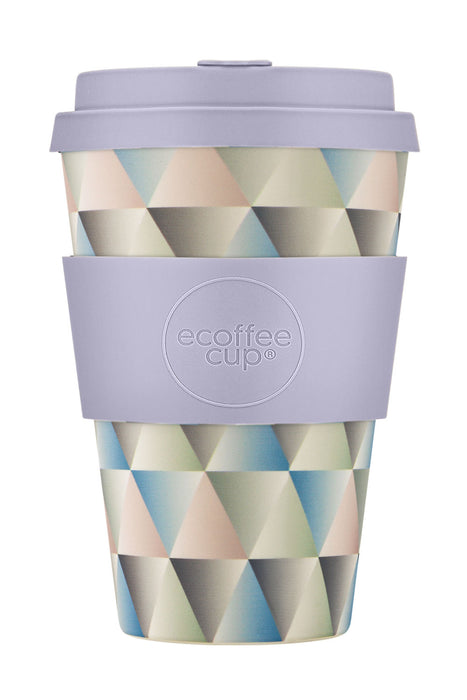 Ecoffee Cup 400ml Magnificent Grau Blau PLA Coffee to Go Becher Wiederverwendbar