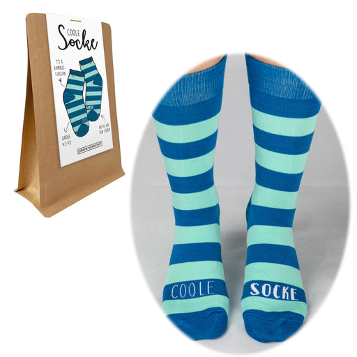 Coole lustige Socke Gr. 41-45 Spruch "Coole Socke" Unisex Witzig Geschenk