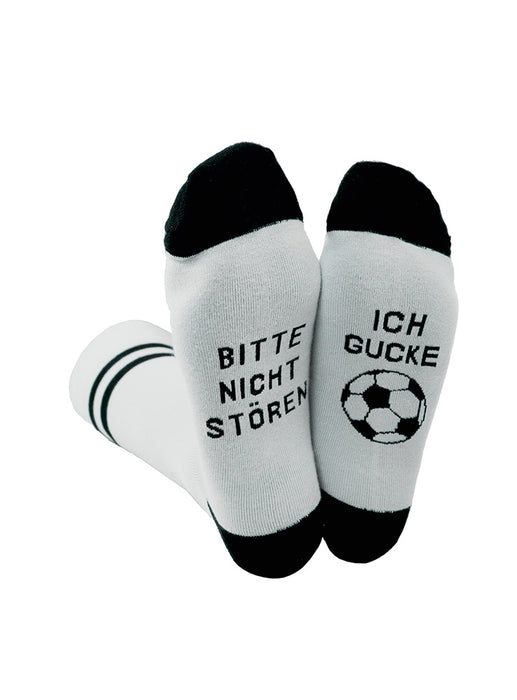 Coole lustige Socke Gr. 41-45 Spruch "Ich Gucke Fußball" Herren Witzig Geschenk