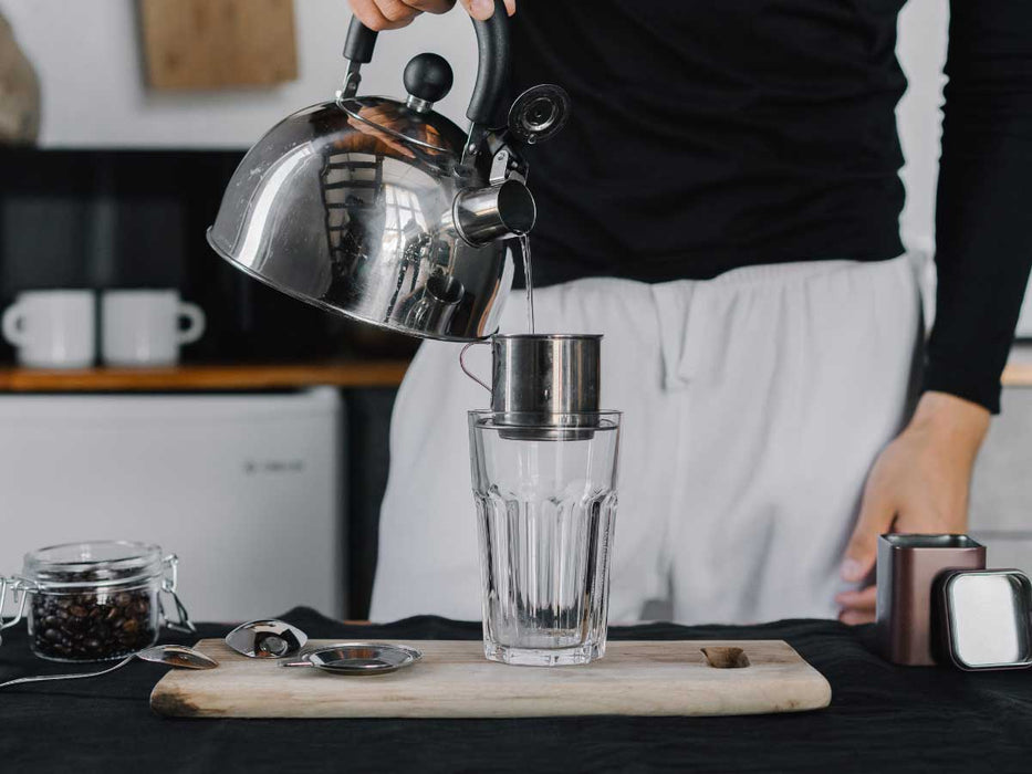 Edelstahl Flötenkessel 2,5L Camping Wasserkessel Pfeifkessel Teekessel