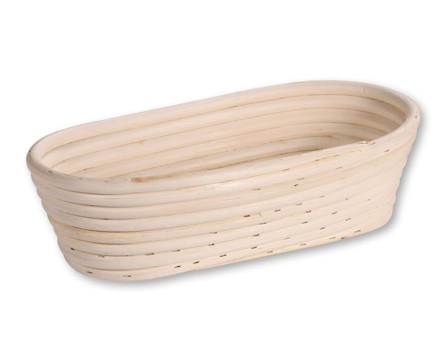 Gärkörbchen Gärkorb Oval 28x15x8cm Peddigrohr Brotform Leineneinsatz Brotkorb