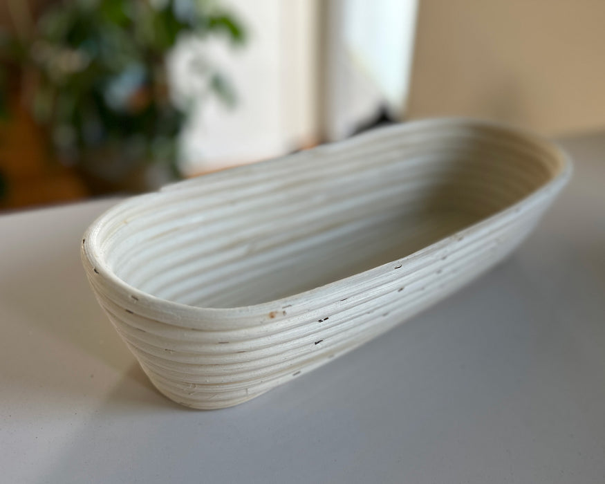 Gärkörbchen Gärkorb Oval 28x15x8cm Peddigrohr Brotform Leineneinsatz Brotkorb