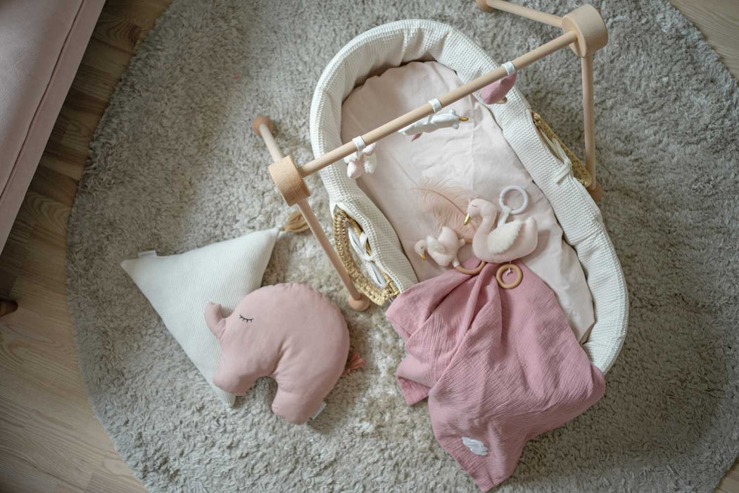 JaBaDaBaDo Baby Kuscheltier Elefant Emma 39x31cm Rosa Doppelseitig