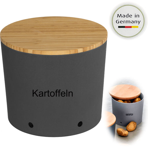 Natur-Design Kartoffeltopf 23x20cm Made in Germany Grau Schiefer