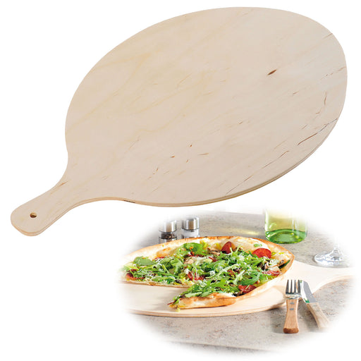 Holz Flammkuchenbrett Pizzabrett 50cm FSC Birke Gastro Servierbrett