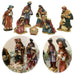 Krippenfiguren Set 7 Figuren 9cm Traditionell Handbemalt Krippe Krippenset Xmas