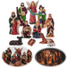 Krippenfiguren Set 11 Figuren 10cm Traditionell Handbemalt Krippe Krippenset Xmas