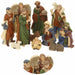 Krippenfiguren Set 11 Figuren 9cm Traditionell Handbemalt Krippe Krippenset Xmas