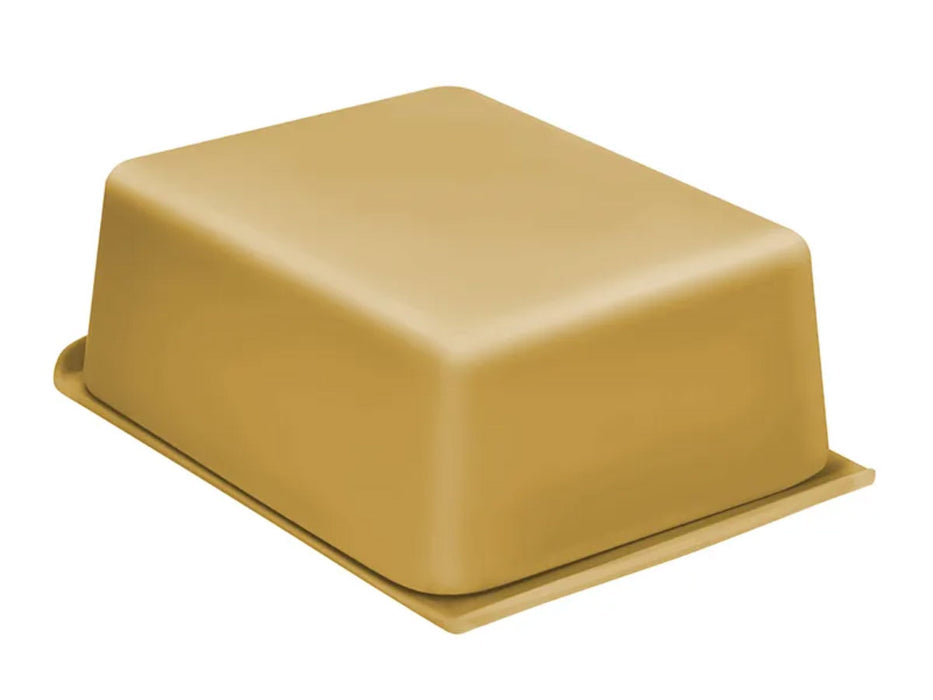 Natur-Design Butterdose 15x10cm Gold Made in Germany 250gr Deckel Butterglocke