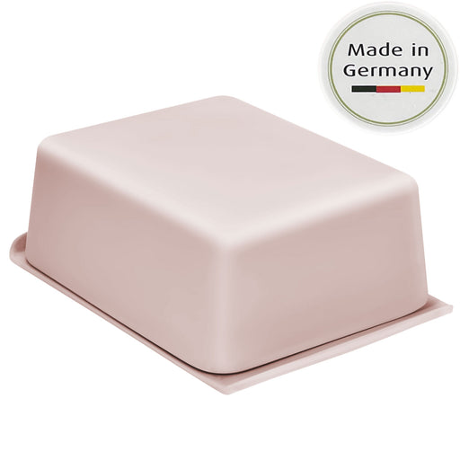 Natur-Design Butterdose 15x10cm Rosa Made in Germany 250gr Deckel Butterglocke