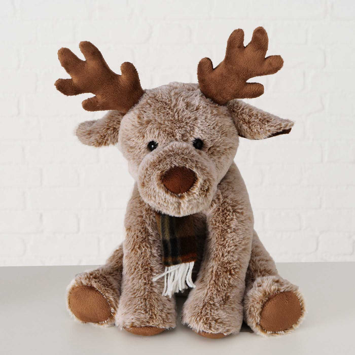 Süßes Kuscheltier Rudolph 37cm X-Mas Braun Plüschtier Stofftier Weihnachten