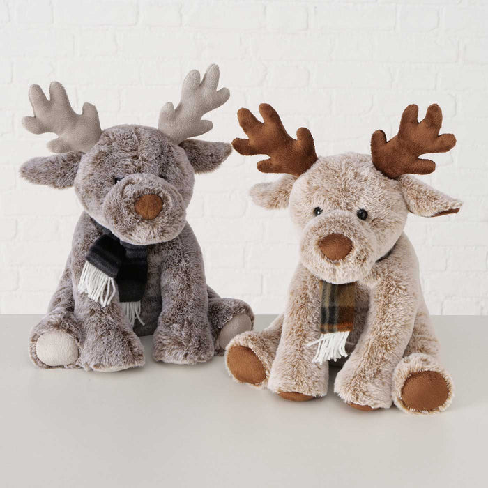 Süßes Kuscheltier Rudolph 37cm X-Mas Braun Plüschtier Stofftier Weihnachten