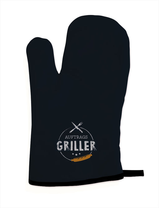 Ofenhandschuh BBQ "Auftrags-Griller" hitzebeständig 28,5x16cm Kochhandschuh