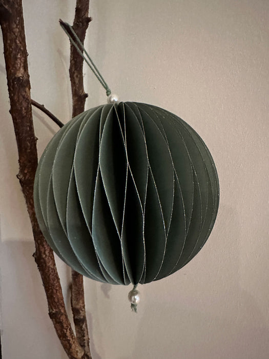 3x XL Papier Wabenball Grün Blau Weiß 15cm Deko-Anhänger Weihnachten Baumschmuck