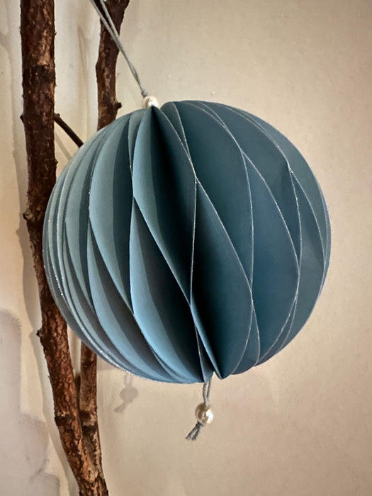 3x XL Papier Wabenball Grün Blau Weiß 15cm Deko-Anhänger Weihnachten Baumschmuck