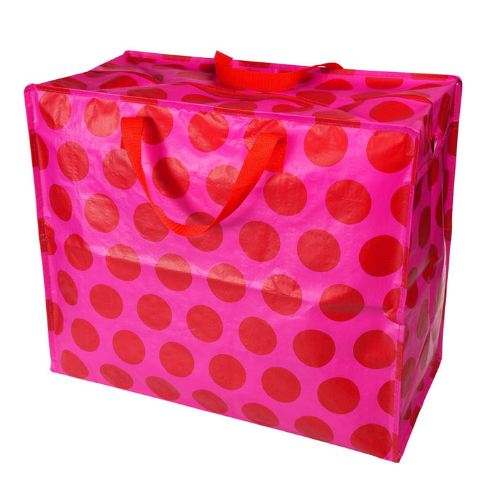 XXL Jumbo Bag Pink Rot Spotlight 55cm Recycled Allzwecktasche Einkaufstasche