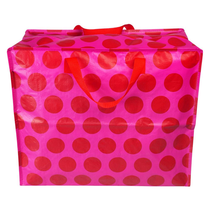 XXL Jumbo Bag Pink Rot Spotlight 55cm Recycled Allzwecktasche Einkaufstasche