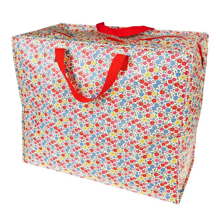 XXL Jumbo Bag Tilde bunte Blumen 55cm Recycled Allzwecktasche Einkaufstasche