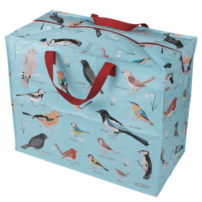 XXL Jumbo Bag Garden Birds 55cm Recycled Allzwecktasche Einkaufstasche