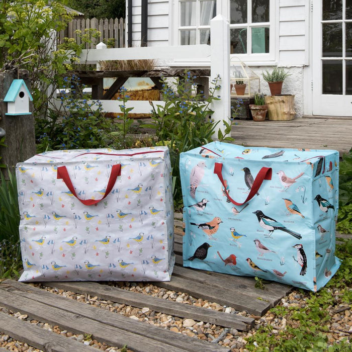 XXL Jumbo Bag Garden Birds 55cm Recycled Allzwecktasche Einkaufstasche