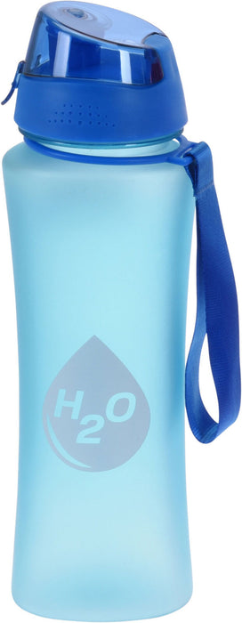 Sportflasche Trinkflasche 650ml Blau Wasserflasche auslaufsicherer Klappdeckel