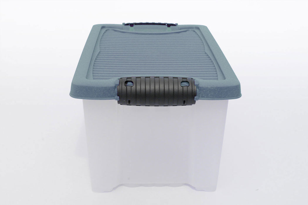 Stapelbox Allzweckbox 3´er Set 30x20x15cm Recycelt mit Deckel Transportbox Stapelkiste