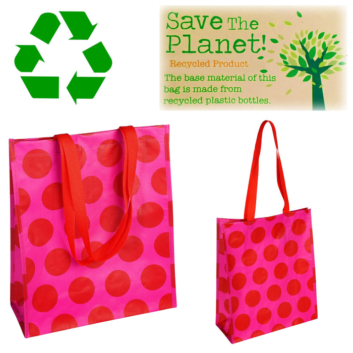 Shopper Einkaufstasche Spotlight Pink Recycelt faltbar Strandtasche Tragetasche