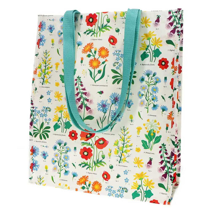 Shopper Einkaufstasche Wild Flowers Recycelt faltbar Strandtasche Tragetasche