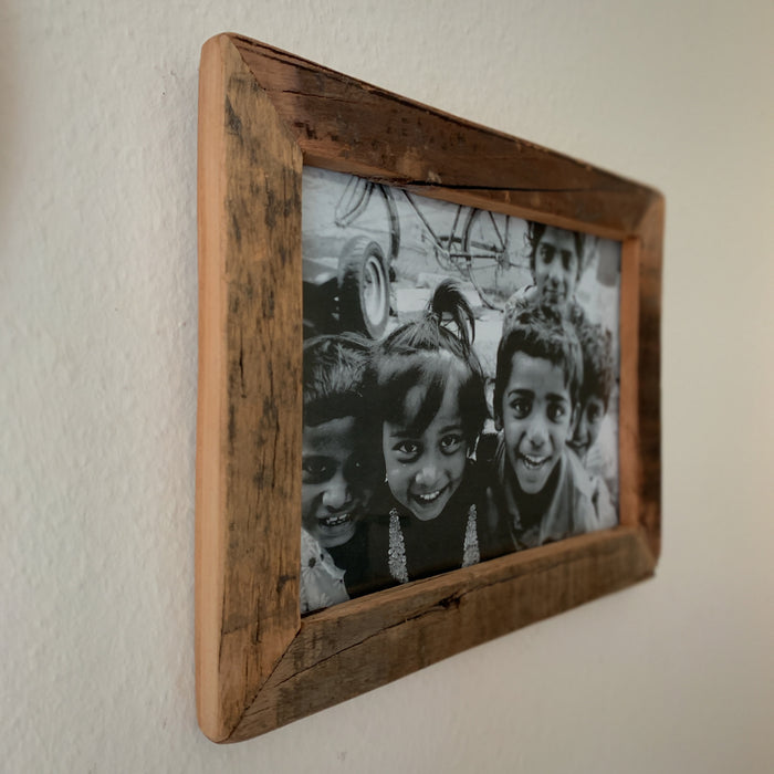 Vintage Wand Bilderrahmen 20x30cm Fundholz Recycelt Fotorahmen Retro