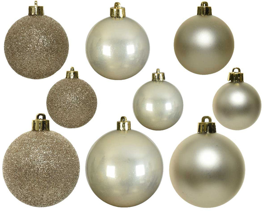 30 Kunststoff Weihnachtskugeln Perle 4cm-6cm Baumkugel Dekokugel