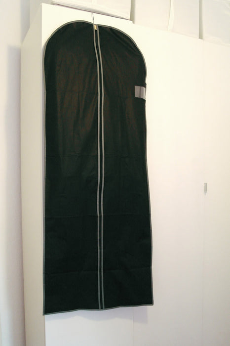 2x Reise Kleidersack XL 150x60cm lang Schwarz Vlies Kleiderschutzhülle Anzugsack