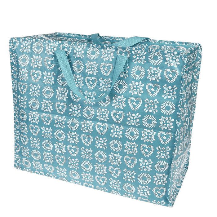 XXL Jumbo Bag Blue Friendship 55cm Recycled Allzwecktasche Einkaufstasche