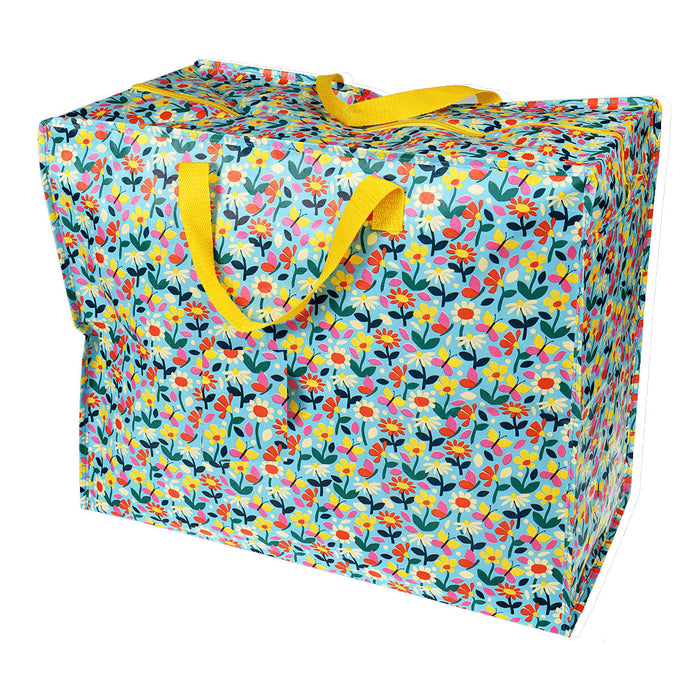 XXL Jumbo Bag Blumen 55cm Recycled Allzwecktasche Einkaufstasche