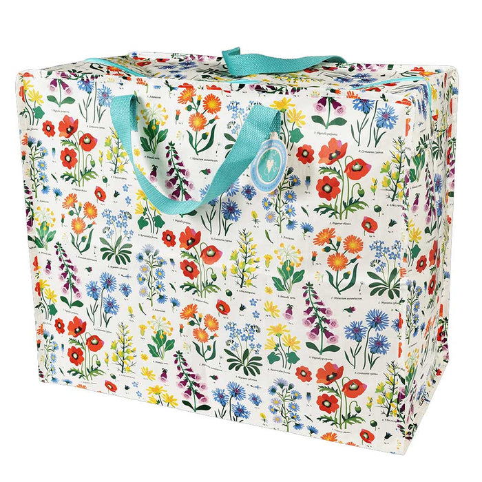 XXL Jumbo Bag Wild Flowers 55cm Recycled Allzwecktasche Einkaufstasche