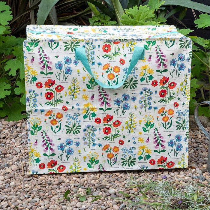 XXL Jumbo Bag Wild Flowers 55cm Recycled Allzwecktasche Einkaufstasche