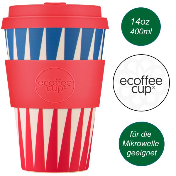 Ecoffee Cup 400ml Dale Buggins PLA Coffee to Go Becher Wiederverwendbar